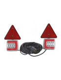 FEU ARRIERE GAUCHE 12/24 V -27 LED ( avec cable  )