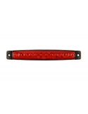 FEU DE POSITION 12 LED ORANGE 12/24V ULTRA PLAT ( DIMENSIONS : 150 X 22 X 9.9 MM )