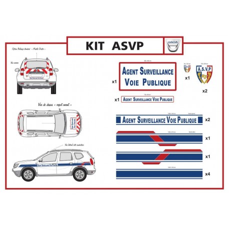 Kit de balisage Police municipale pour véhicule utilitaire