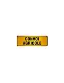 PANNEAU ALU CONVOI AGRICOLE CLASSE 2 (TEXTE 2 LIGNE) 1200 X 400 X 2 MM