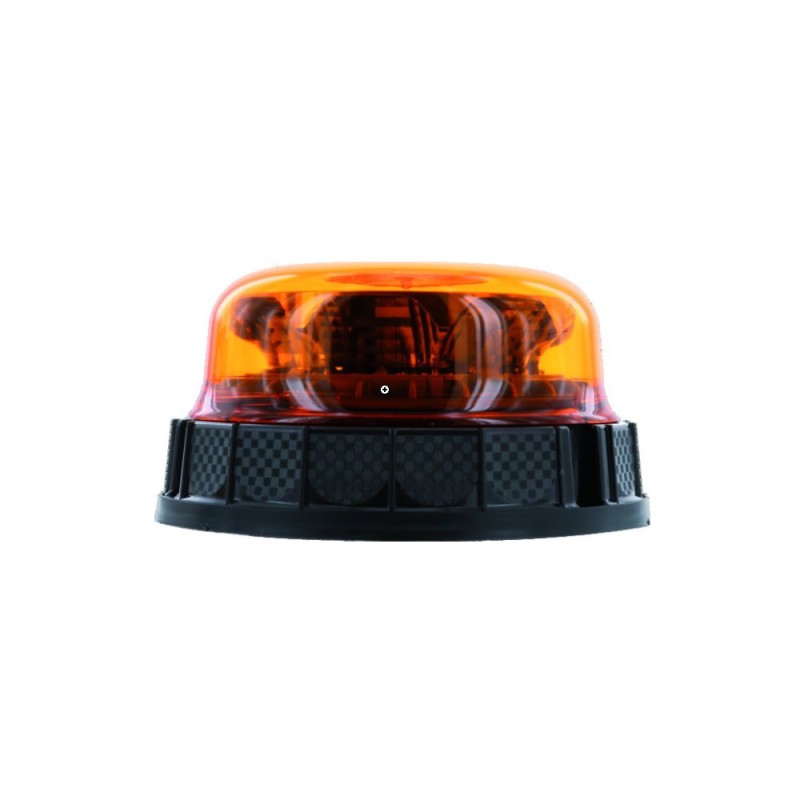 Gyrophare à LED Orange Fixe 12/24V