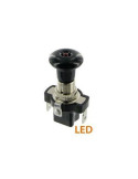 INTERRUPTEUR A TIRETTE ET VOYANT ROUGE LED ( 12 /24V )  10A