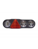 FEU ARRIERE DROIT 7 FONCTIONS LED 10 A 30V LED AVEC TRIANGLE